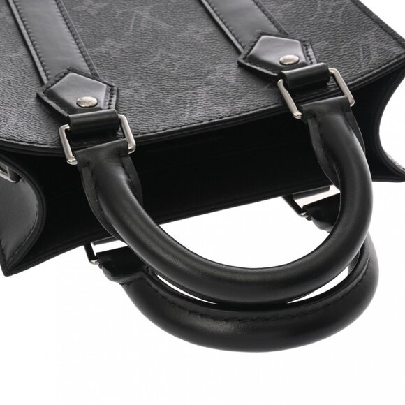 LOUIS VUITTON Monogram Eclipse Sac Plat Mini 2WAY Black/Noir 800000135411000 - Picture 6 of 9